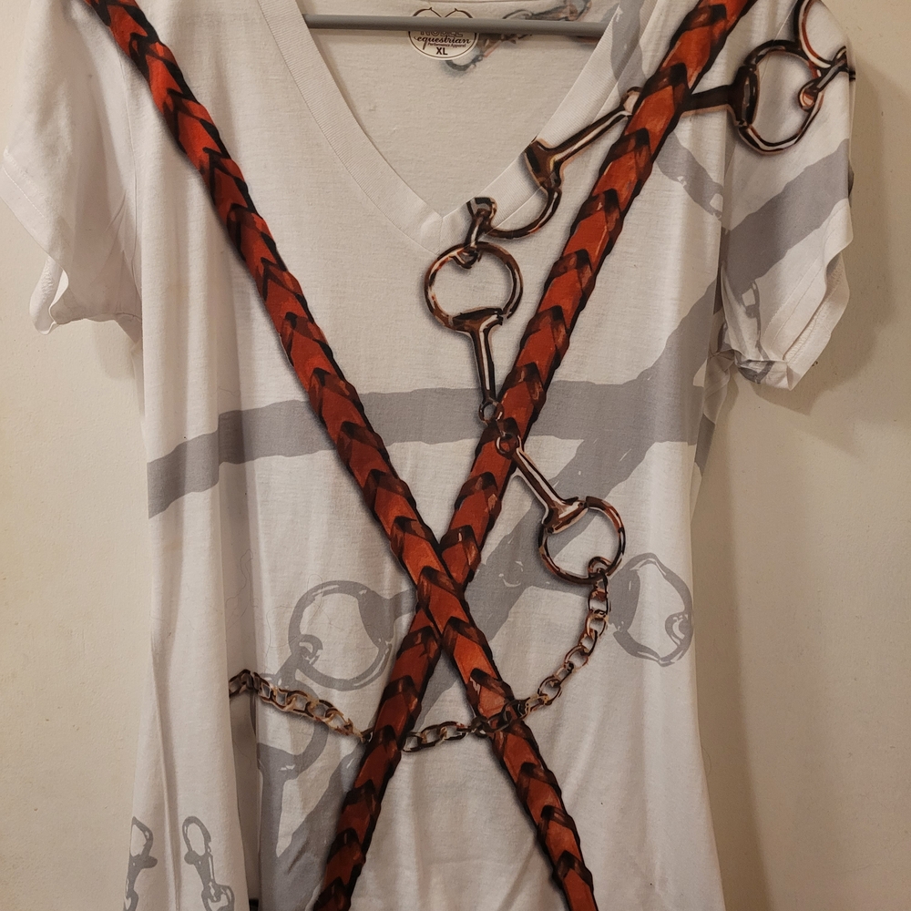Noble Equestrian V Neck T Shirt